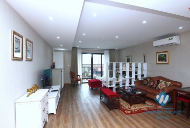 Bright studio with balcony for rent in D' Le Roi Soleil building, Xuan Dieu, Tay Ho